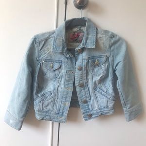 Cropped denim jacket